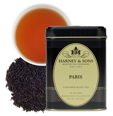 Harney & Sons Paris Tea , 4 oz Loose Leaf Black Tea w/ Caramel and Fruit Flavors